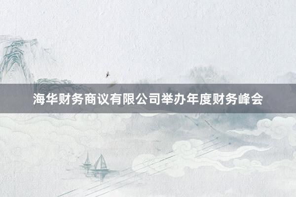 海华财务商议有限公司举办年度财务峰会